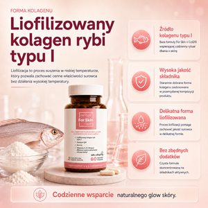 Revous Kolagen Dla Skóry - For Skin + CoQ10 - 60 kaps.
