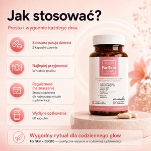 Revous Kolagen Dla Skóry - For Skin + CoQ10 - 60 kaps.