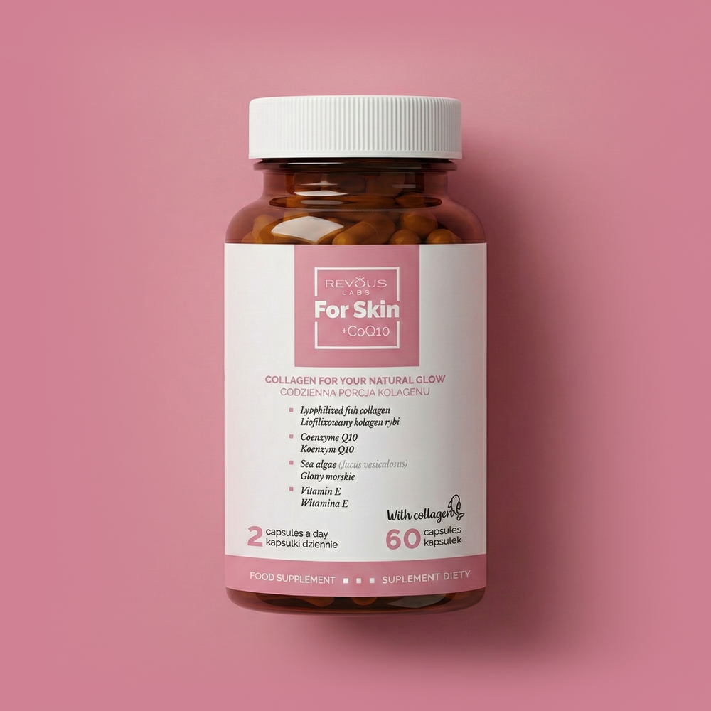 Revous Kolagen Dla Skóry - For Skin + CoQ10 - 60 kaps.